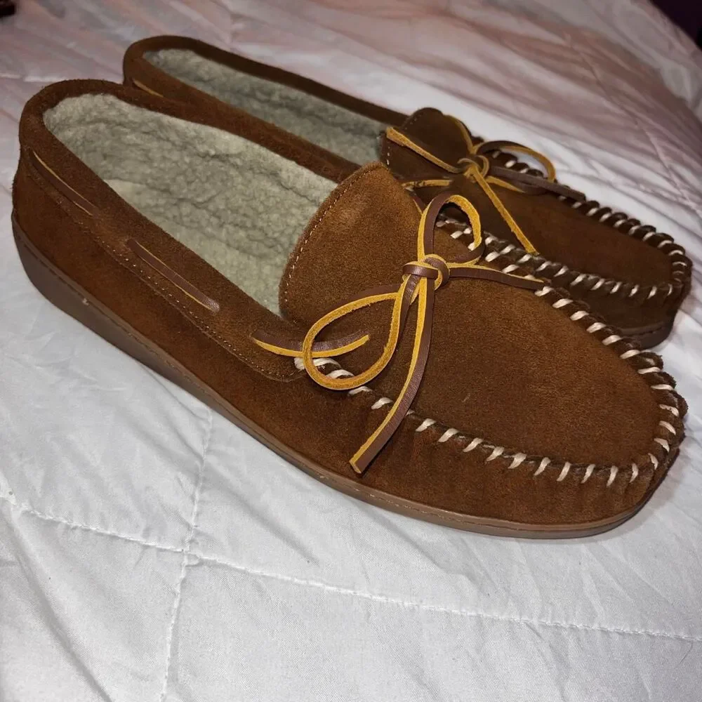 Minnetonka Men's Brown and Tan Loafers